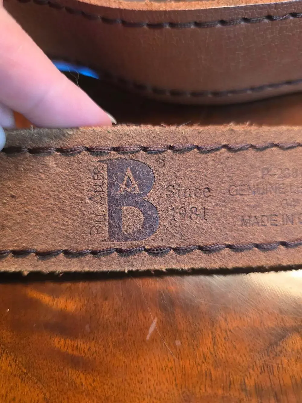 Bill Adler Genuine Leather Casual Belt P-23811